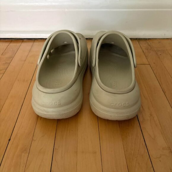 SOLD // Men’s Platform Beige Crocs - Picture 2 of 6